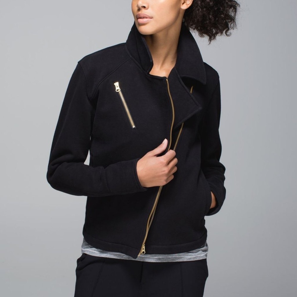 Lululemon Lab Shadow Moto Jacket Size 8